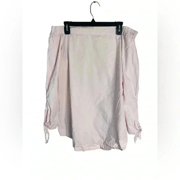 Free people pink off the shoulder sleeve‎ top size small - Picture 1 of 8